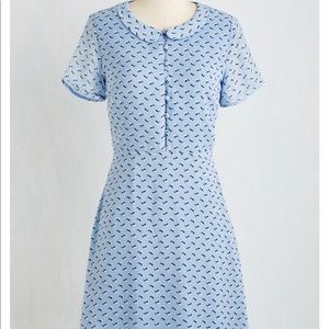 Modcloth Fine Feathered Fancy Dress